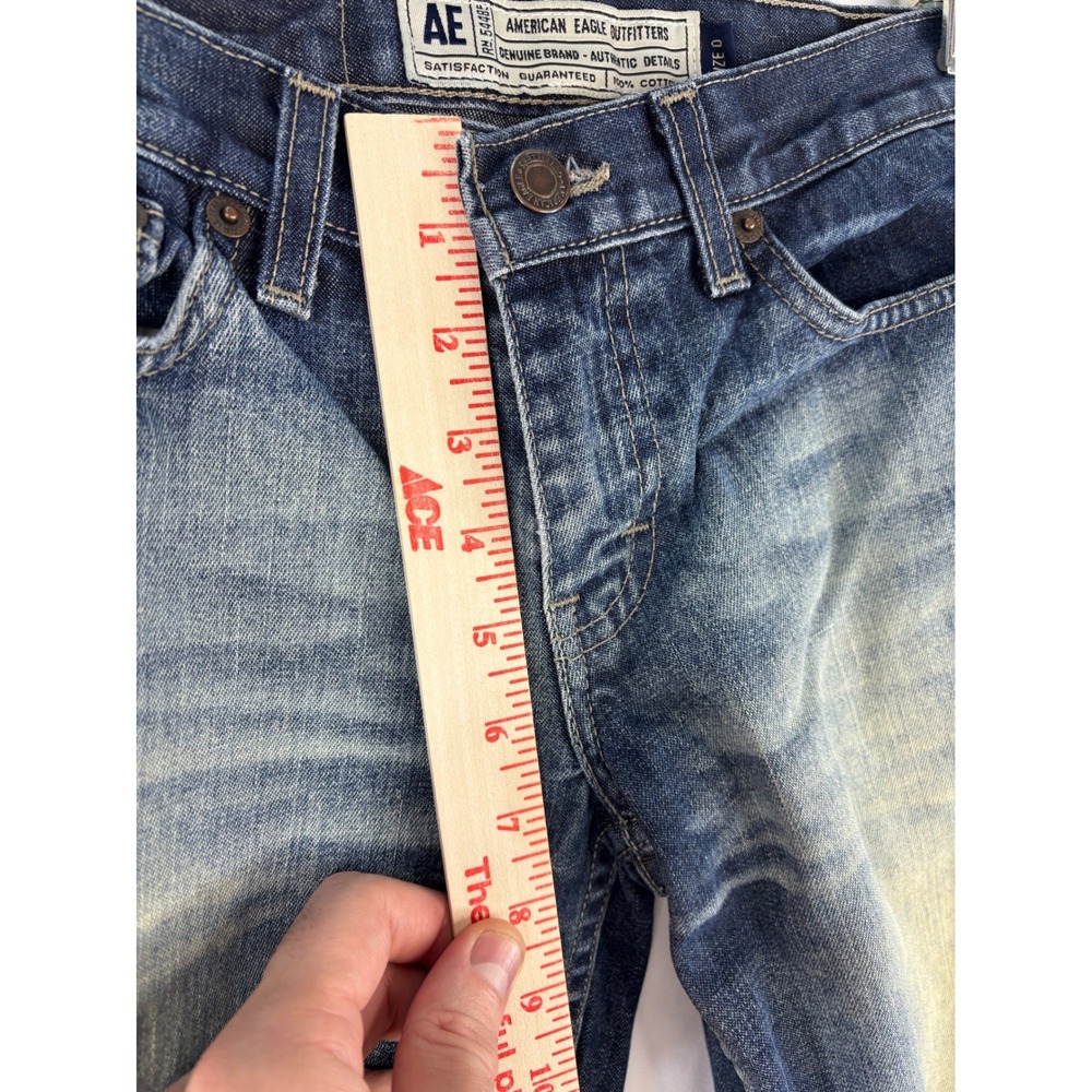 American Eagle Women's Bootcut Jeans Size 0 Faded Indigo Classic - Picture 13 of 14